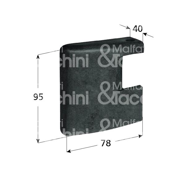 Yale 0a5civ1000 bocchetta silenziosa nylon per elettroserrature da applicare dx per serie universale