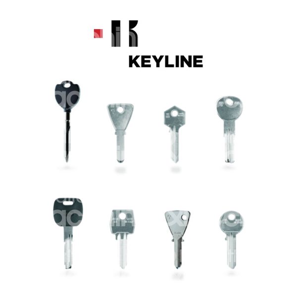 Keyline ca5pd chiavi cilindro ottone nikelato