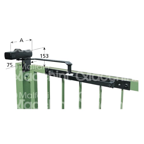 Mab 620c chiudicancello nero forza 1 senza fermo portata kg max 80