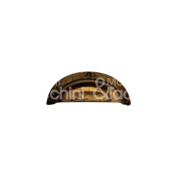 Metal group mg4234gd maniglietta incasso per mobili semitonda art. mg4234 zama ottone antico interasse mm 32 placca mm 78x32