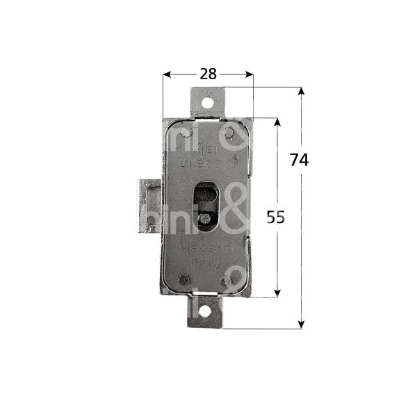 Metal group mg9545 serratura anta - aste rotanti e 15 ambidestra chiave a mappa rotazione 360° estrazione ottonata