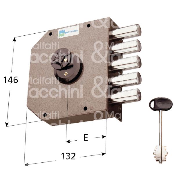 Mottura 20540sx serratura applicare doppia mappa quintuplice e 63 sx 5 catenacci int. cat. 28