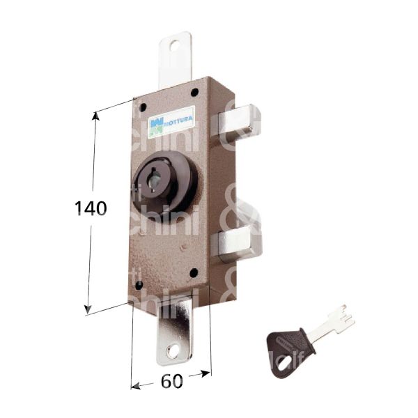 Mottura 3432860 deviatore triplice a pompa Ø30 apertura interna con chiave ambidestra