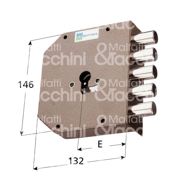 Mottura 38640sx serratura applicare a cilindro quintuplice e 63 sx 5 catenacci int. cat. 25