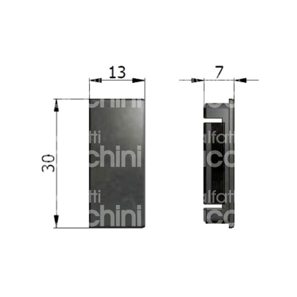 Omec 01431 tappo misura mm 13 x 30