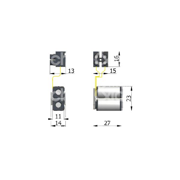 Omec 033 bobina 12 volt ambidestra