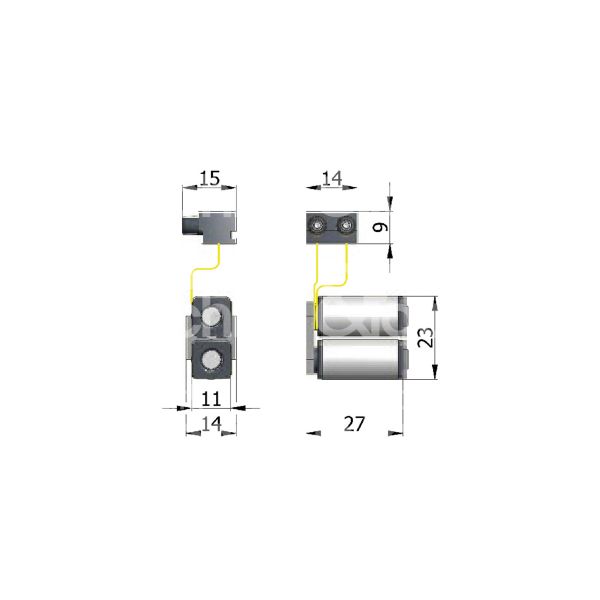 Omec 034 bobina 12 volt ambidestra