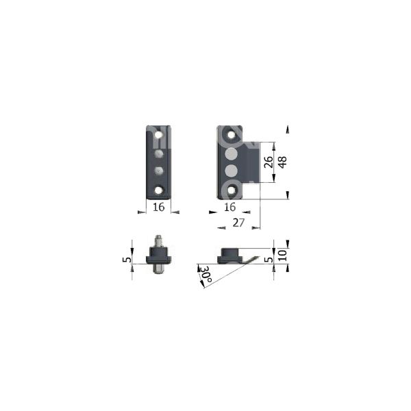 Omec 050 contatto elettrico ambidestra