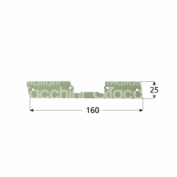 Opera 03030 frontale lungo ambidestra mm 25 x 250