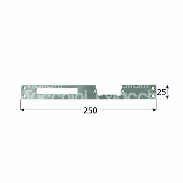 Opera 03030 frontale lungo ambidestra mm 25 x 250