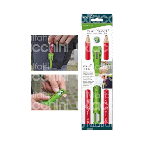 Pica marker 50501 matita pica pocket art. 50501 colore rosso