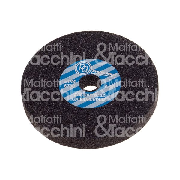Poggi 40400 mola abrasiva in corindone grigio a 96 art. 404.00 utilizzo smeriglio Ø mm 100 spessore mm 12 foro mm 13 grana 80
