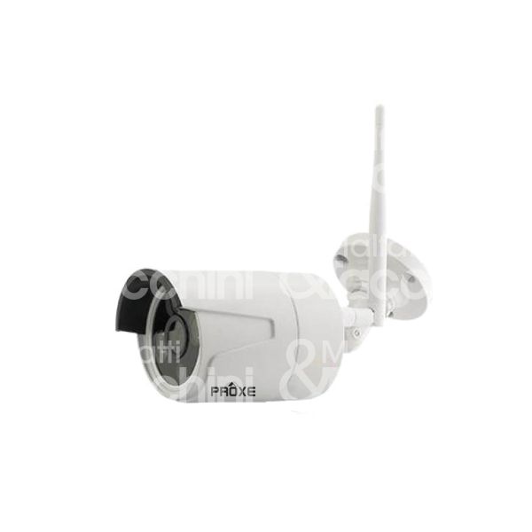 Proxe 165010 videocamera 1.0 megapixel per uso esterno trasmissione wifi ingressi alim