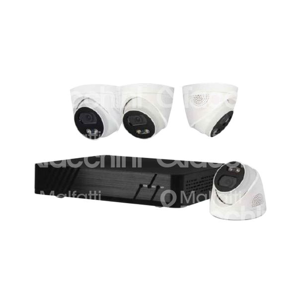 Proxe 455051 kit videosorveglianza nvr 4 megapixel per uso interno/esterno