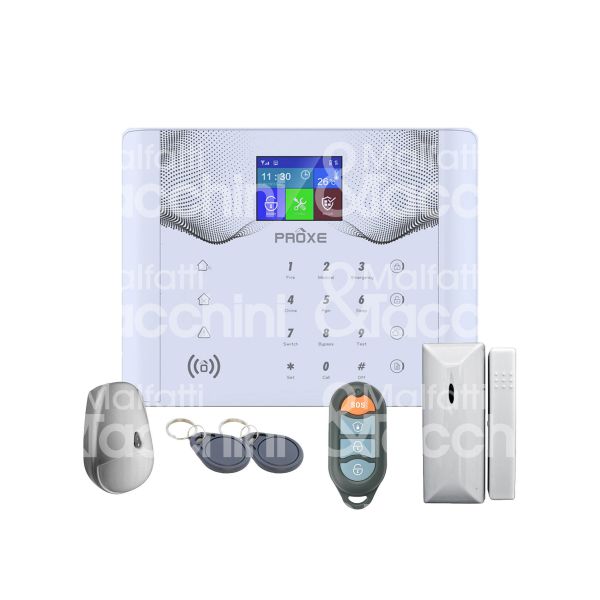 Proxe 502021 kit allarme sicura pro ii comunicazione wireless gsm/wi-fi alimentazione 12 v