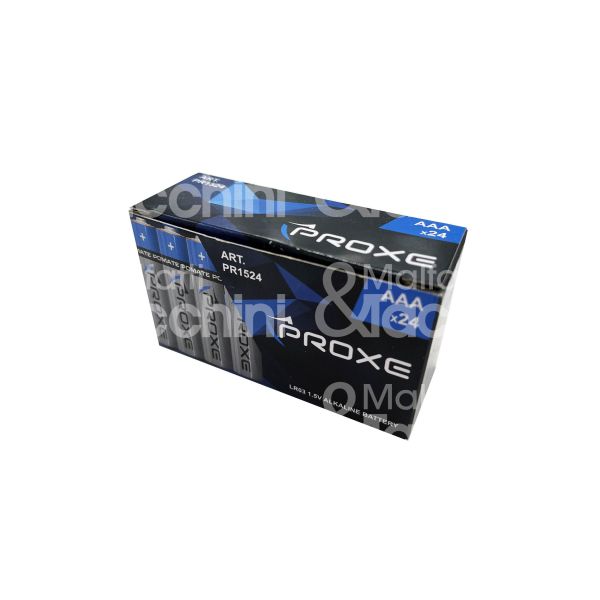 Proxe pr1524 pila aaa - lr03 ministilo alkaline confezione pz 24 - volts 1,5 v -