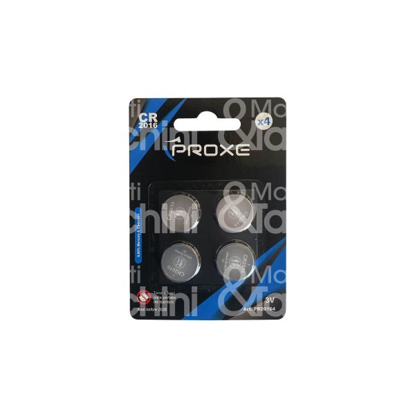 Proxe pr20164 pila 2016 bottone litio confezione pz 4 - volts 3 v -