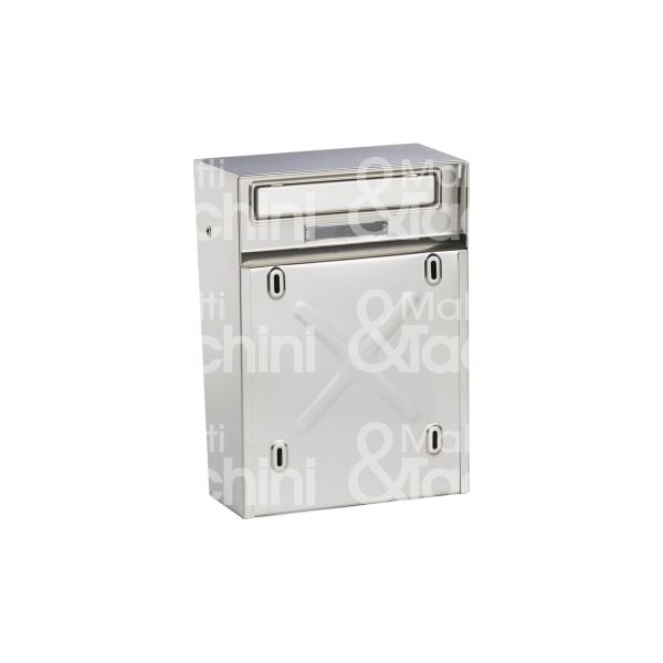 Silmec 10009 cassetta postale s 09 utilizzo esterno acciaio inox ritiro posta posteriore tetto fisso l mm 220 - h mm 325 - p mm 75