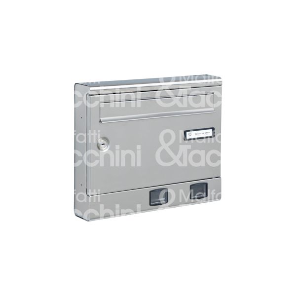 Silmec 1051881 cassetta postale rivista componibile s 2001er utilizzo esterno alluminio colore grigio scuro ritiro posta frontale l mm 370 - h mm 310 - p mm 70