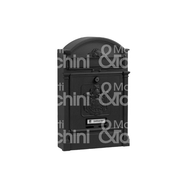 Silmec 1049010 cassetta postale regie utilizzo esterno alluminio colore nero ritiro posta frontale l mm 275 - h mm 415 - p mm 72