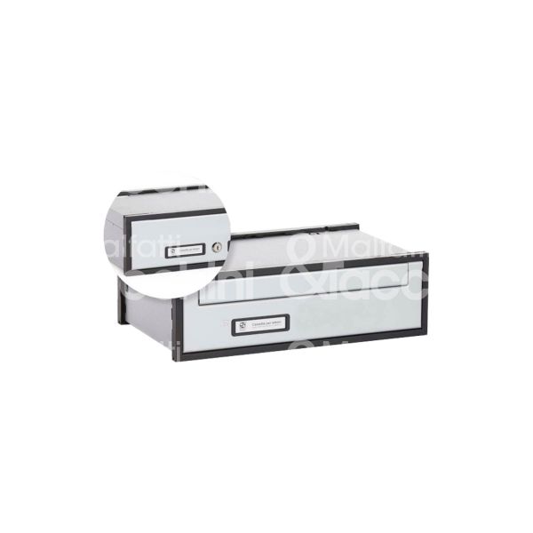 Silmec 3060172 cassetta postale rivista componibile sc 6 utilizzo esterno alluminio colore argento ritiro posta posteriore l mm 400 - h mm 250 - p mm 250