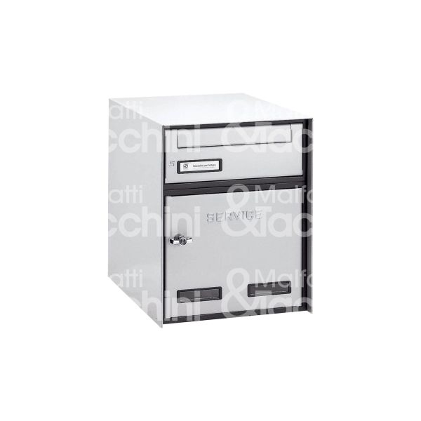 Silmec 3143372 cassetta postale per pacchi sc 4s utilizzo esterno alluminio colore argento ritiro posta frontale l mm 305 - h mm 375 - p mm 335