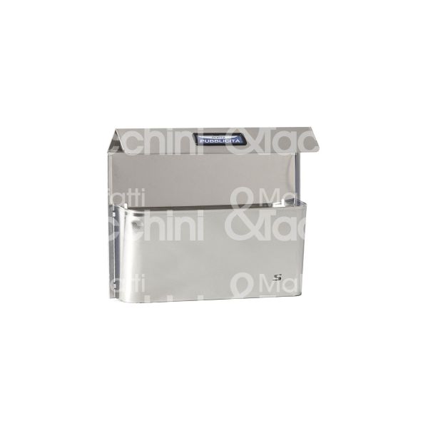 Silmec 4151525 cassetta portapubblicita' art. 4151525 utilizzo esterno acciaio inox tetto con l mm 342 - h mm 280 - p mm 80