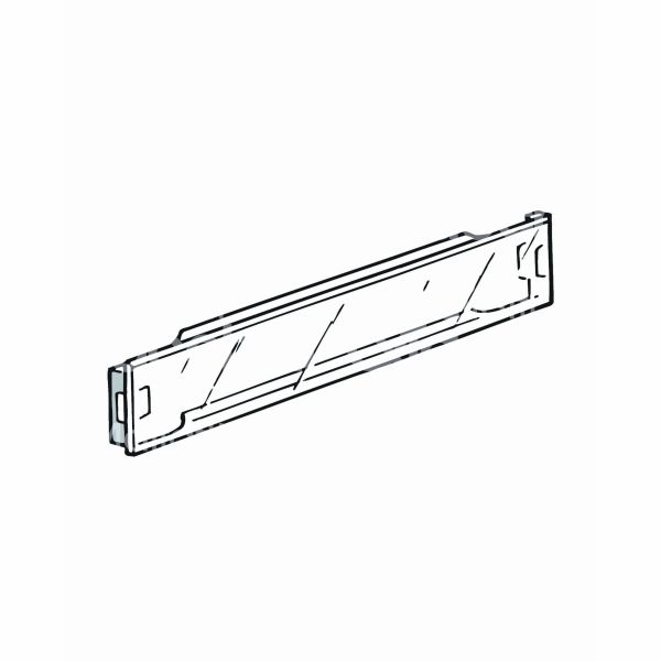 Silmec 90005 vetrino portanome art. 90-005 policarbonato trasparente l mm 80 h mm 15