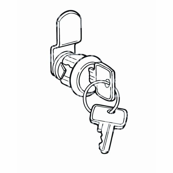 Silmec 90011 cilindro ricambio casseta postale art. 90-011 ottone cromato Ø mm 20 l mm 11