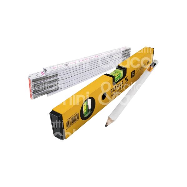 Stabila 15976 kit livella - doppiometro - matita