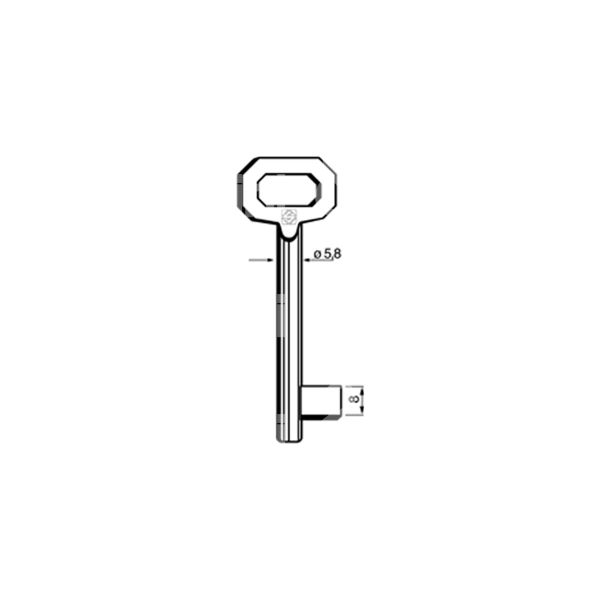 Silca 5011 chiave patent bronz.