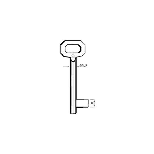 Silca 5012 chiave patent bronz.