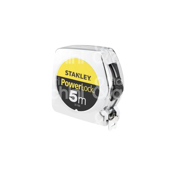 Stanley 0-33-198 flessometro powerlock art. 0-33-198 metallo misura mt 8 nastro mm 25 con fermo