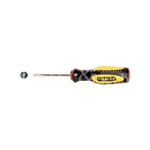 Stanley 1-60-006 cacciavite a taglio std1-60006 basic impugnatura bimateriale impronta taglio lama mm 6,5 - l mm 150