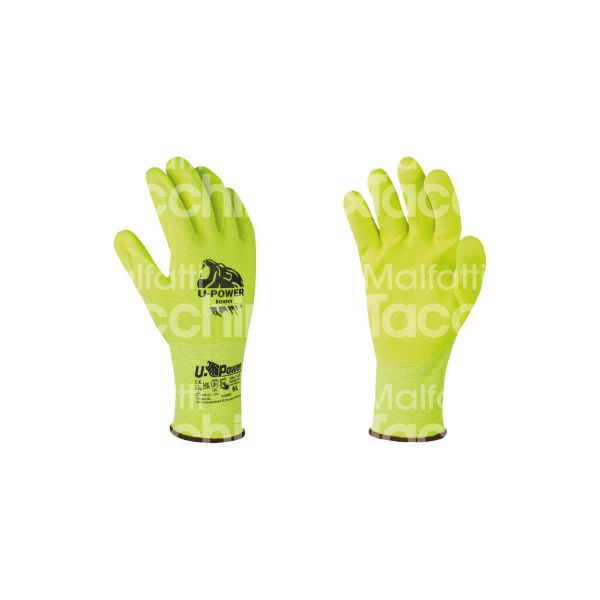 U-power 1440211 guanti lavoro icon materiale palmo nitrile taglia 11 colore giallo