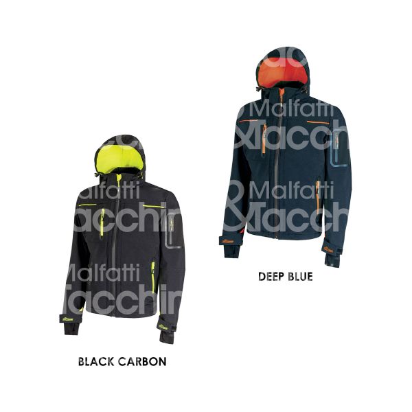 U-power 187bcl giacca space taglia l colore black carbon
