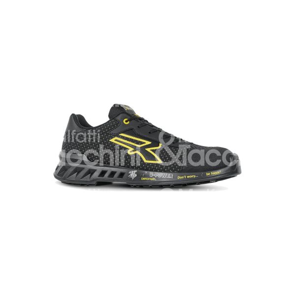 U-power 2001445 scarpa antinfortunistica bassa matt classe di protezione s3 src ci esd taglia 45 colore nero/giallo tomaia putek suola pu puntale airtoe lamina antiperforazione conformità en iso 20345:2011