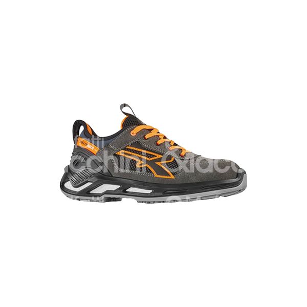 U-power 2001644 scarpa antinfortunistica bassa ryder classe di protezione s1p src esd taglia 44 colore grigio/arancio tomaia nylon suola pu/pu e infinergy puntale airtoe lamina antiperforazione conformità en iso 20345:2011