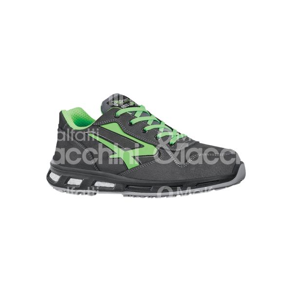 U-power 2017440 scarpa antinfortunistica bassa yoda classe di protezione s3 src ci esd taglia 40 colore grigio/verde tomaia pelle nabuk suola infinergy puntale alluminio lamina antiperforazione conformità en iso 20345:2011