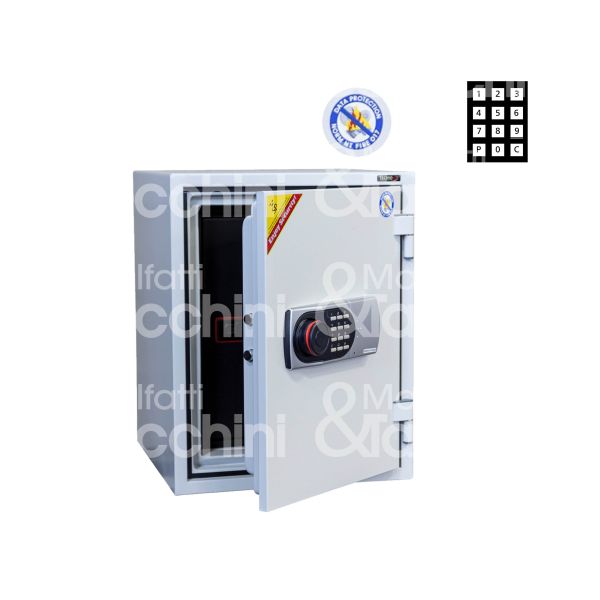 Technomax 530sde armadio ignifugo verticale combinazione digitale a mobile l 404 x h 522 x p 440