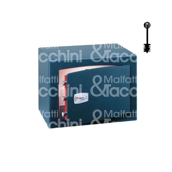 Technomax gmk/3 cassaforte orizzontale a chiave a mobile l 350 x h 220 x p 300 n° catenacci 2