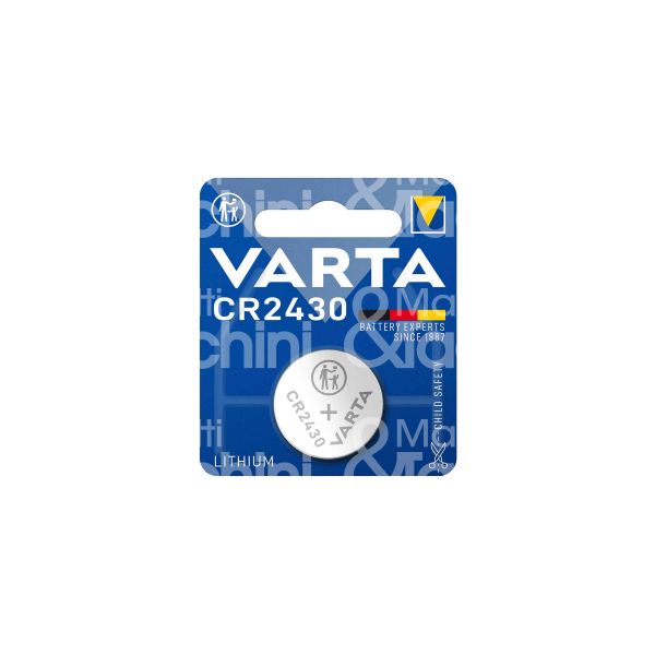 Varta 6430101401 pila lithium coin cr2430 bottone litio confezione pz 1 - volts 3v -