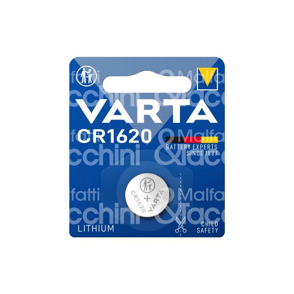 Varta 6620101401 pila cr1620 bottone litio confezione pz 1 - volts 3 v -