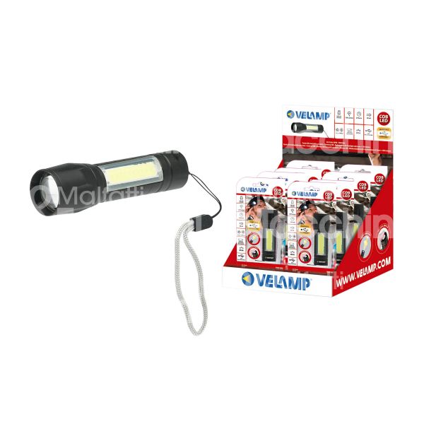 Velamp d89r torcia thor max led alimentazione batteria - lumen 120 lm - 1 w -