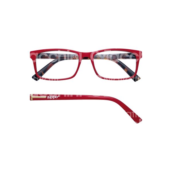 Zippo italia 31zb20r150 occhiale da lettura art. 31z b20 rde montatura plastica colore rosso gradazione +1.5