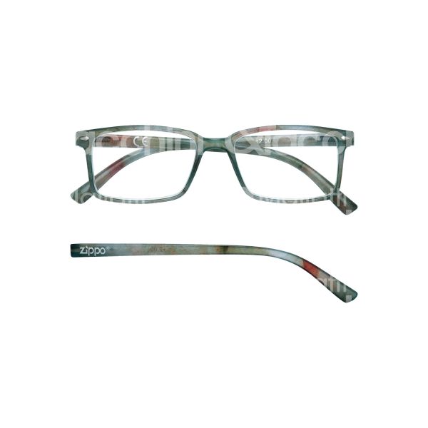 Zippo italia 31zb21g150 occhiale da lettura art. 31z b21 grv montatura plastica colore grigio gradazione +1.5