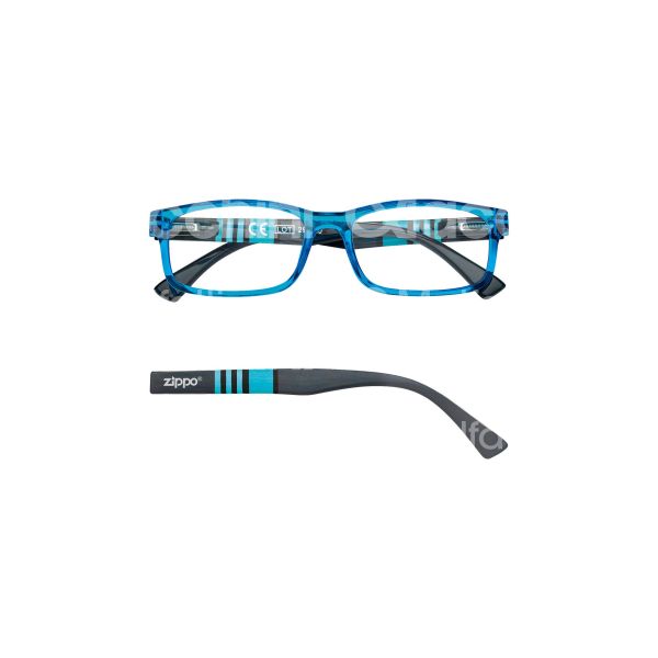 Zippo italia 31zb25b100 occhiale da lettura art. 31z b25 montatura plastica colore blu gradazione +1.0