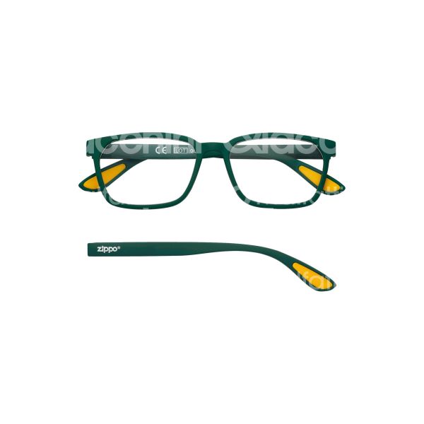 Zippo italia 31zpr10520 occhiale da lettura art. 31z- pr105 montatura plastica colore verde gradazione +2.0