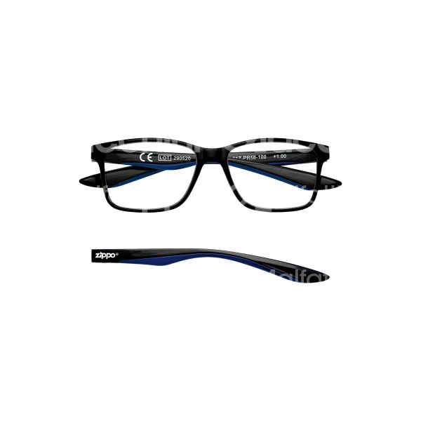 Zippo italia 31zpr58200 occhiale da lettura art. 31z pr58 montatura plastica colore nero gradazione +2.0