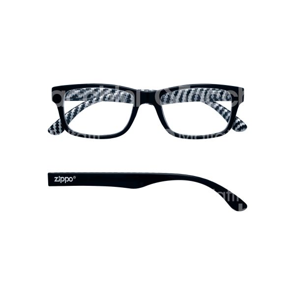 Zippo italia 31zpr74300 occhiale da lettura art. 31z pr74 montatura plastica colore nero-bianco gradazione +3.0